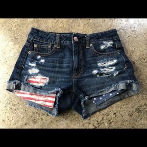 American Eagle midi shorts